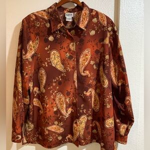 BonWorth Vintage Multicolor‎ Paisley Blouse